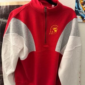 Usc Quarter-Zip Men's Sweater